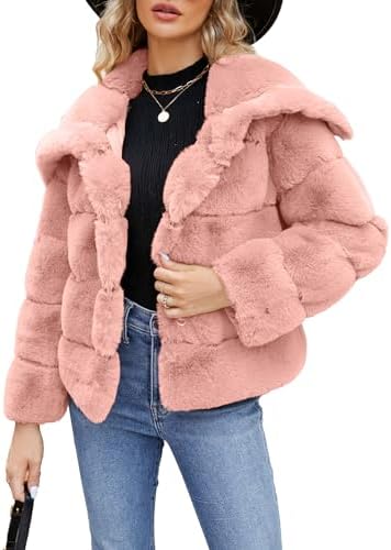 Fleece cropped jacket in Pink