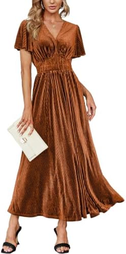 Velvet maxi dress