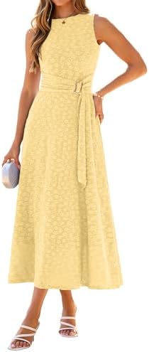 Boat neck floral tie waist maxi in Yellow