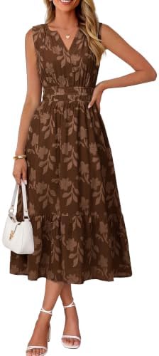 Burnout floral sleeveless maxi dress in Brown