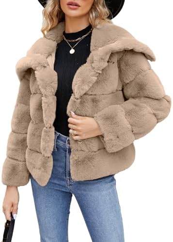 Fleece cropped jacket in Light Khaki