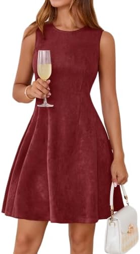 Faux suede skater mini with zip in Burgundy